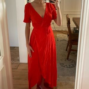 Romantic red maxi dress perfect for Valentine’s, Small